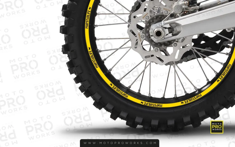 Rim Stripes - "SOLID" Pimpstar geel