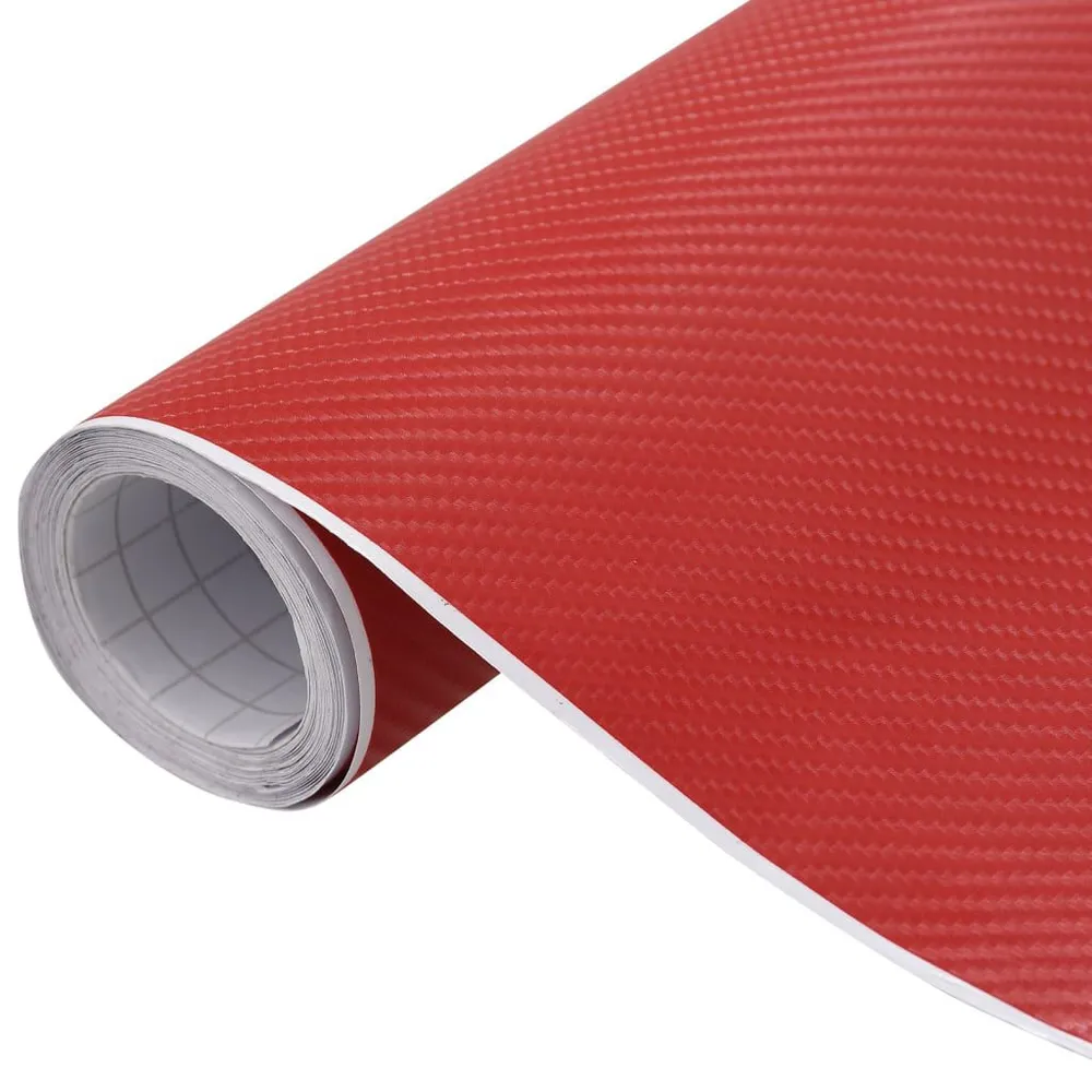 Startonderbreker Autofolie 4D 100x150 cm rood