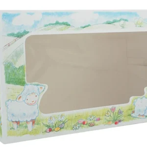 Southern Champion 8 x 12 x 5" Semi Volautomatisch Easter Lamb Window Bakery Boxes - #2493