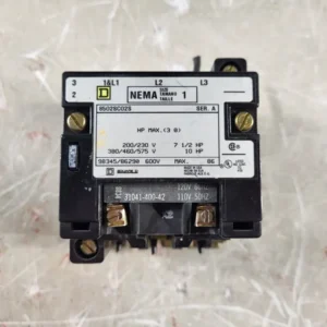 27 Amp, 3 Pole, 1 NO, 110/120 VAC Coil Contactor 8502SC02S voor Wintergebruik