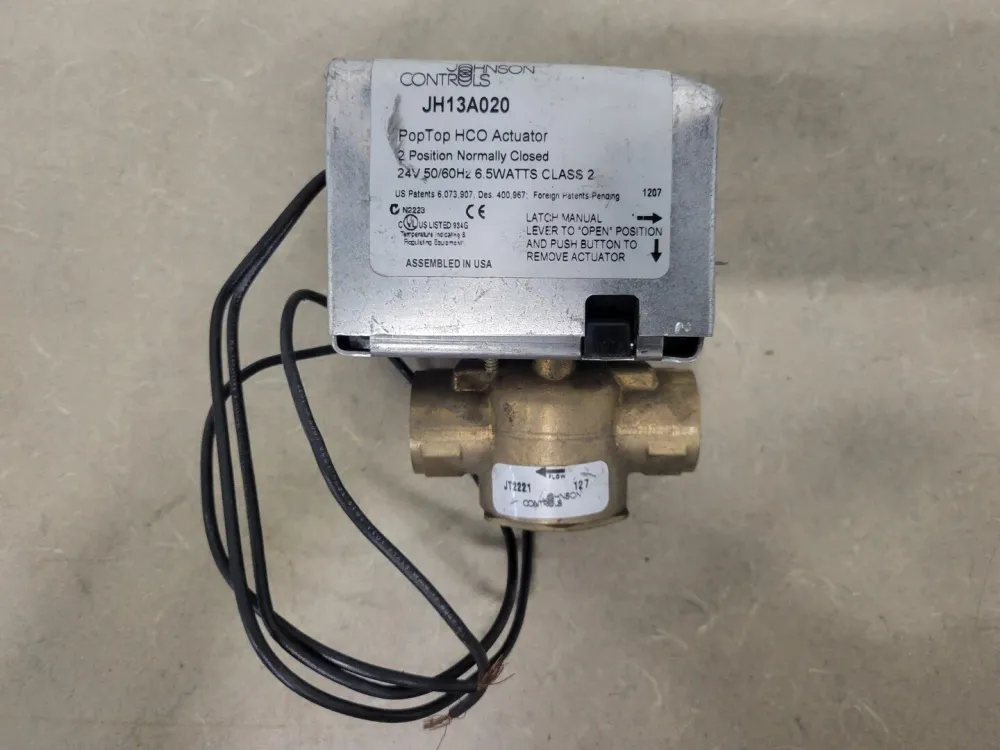 1/2in., Electric Zone Valve Assembly JT2221H13A020, 75PSI w/ Electric Actuator