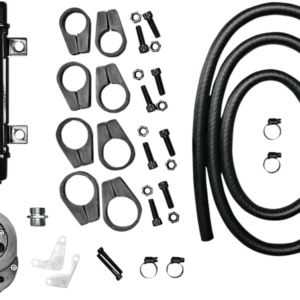 Radiador Aceite Para Harley-Davidson Vertical Frame-Mount Oil Cooler Kit Slank Line