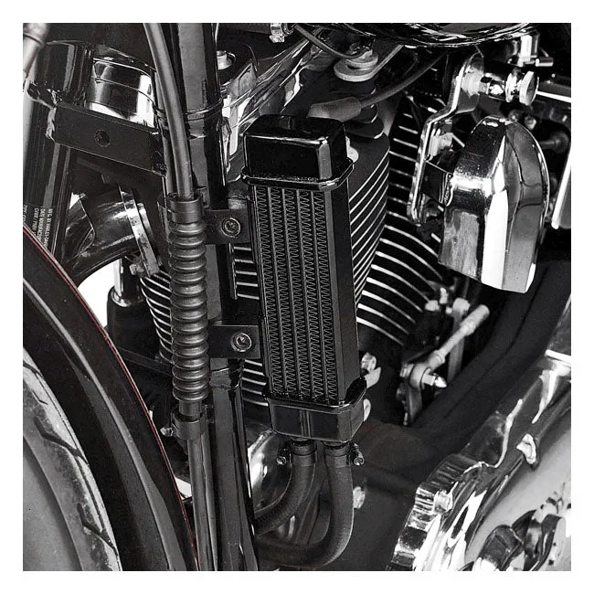 Radiador Aceite Para Harley-Davidson Vertical Frame-Mount Oil Cooler Kit Slank Line