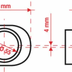 Filtro de aire BMC Tapered Offset-Left Ø55mm - FBPF55-70L