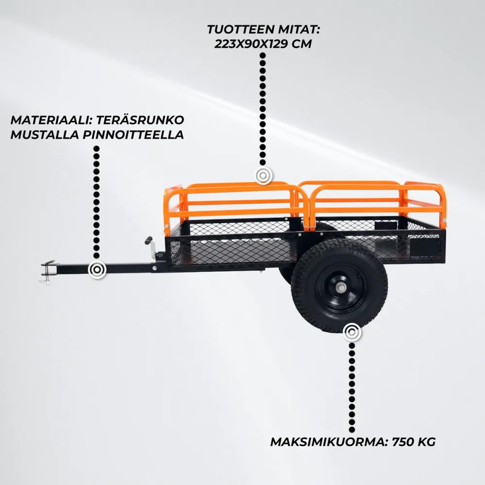 Fornorth ATV Trailer 223x90x129cm