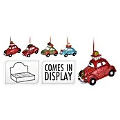 Kerstboomversiering Auto - Meerkleurig, 4 st.