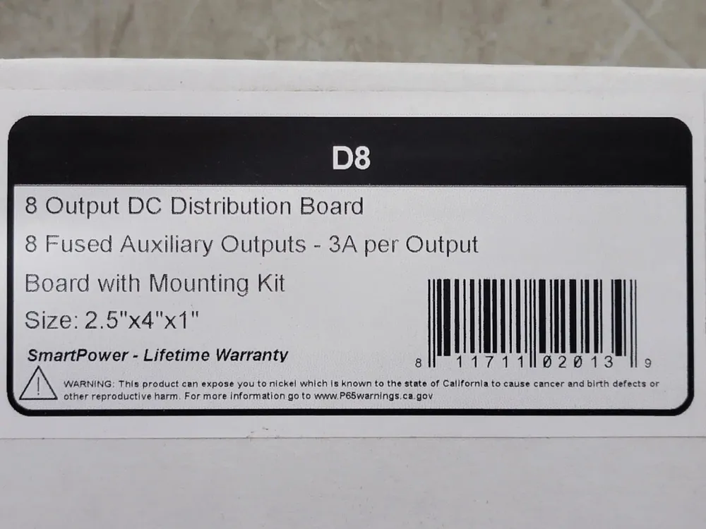Auxiliary Power Distribution Module D8