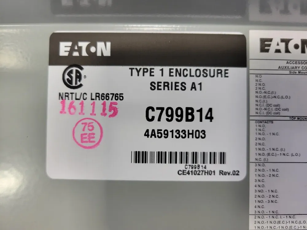 1.5 hp, NEMA Size 0, 24 VDC Non-Combination Starter ECN0701QHA w/ CPT