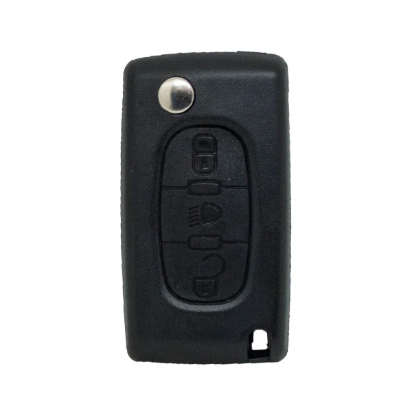 Folding Remote Control Shell Citroen 3 Button - Hu83 Profile