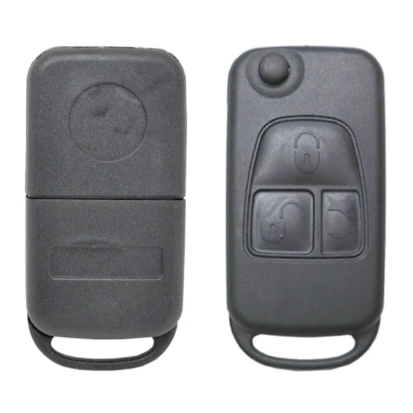 Folding Remote Control Shell Mercedes Benz 3 Button - Hu64 Profile