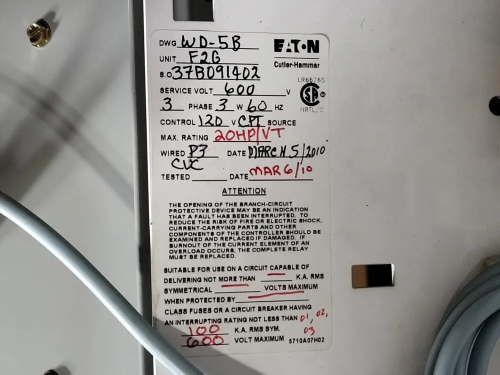 20 hp(VT), 600V, 3-Ph VFD SVX015A1-5A4N1 Bucket Freedom 2100 MCC Frame