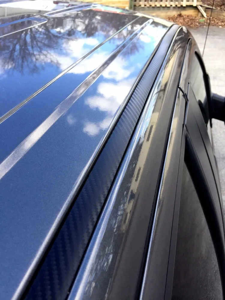 1997-2003 Ford F150 Koolzwart Carbon Fiber Roof Top Trim Molding Kit