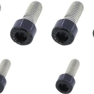 Footrest Screw Kits Gloss Zwart Powder Coated Harley-Davidson