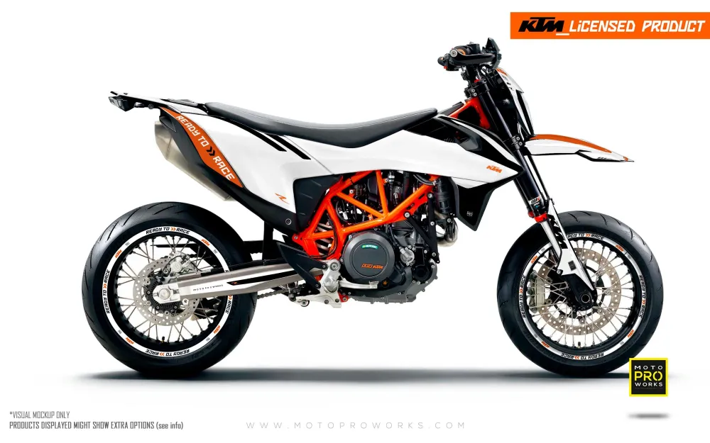 KTM GRAPHICS - "Trac" sneeuwwit