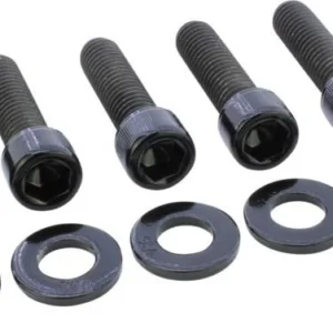Sprocket Screw Kits Gloss Zwart Powder Coated Harley-Davidson
