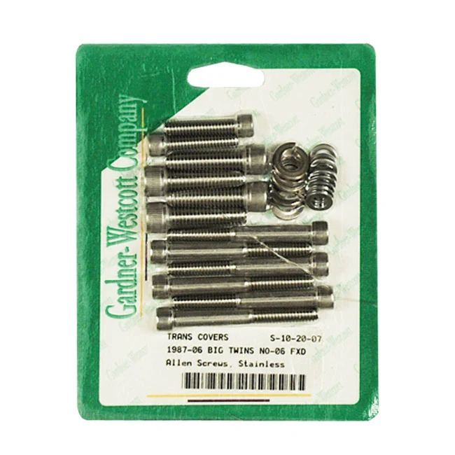 Transm. Side Cover Screw Kit, Rvs Harley-Davidson
