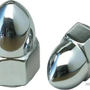 Acorn Nut Set Metaalglans 7/16"-20 UNF Harley-Davidson