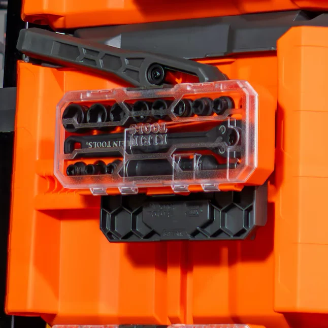 Klein Tools Impact Rated Pass Through 15-Piece Standard (SAE) 3/8- Drive 6-point Set Deep Socket Set