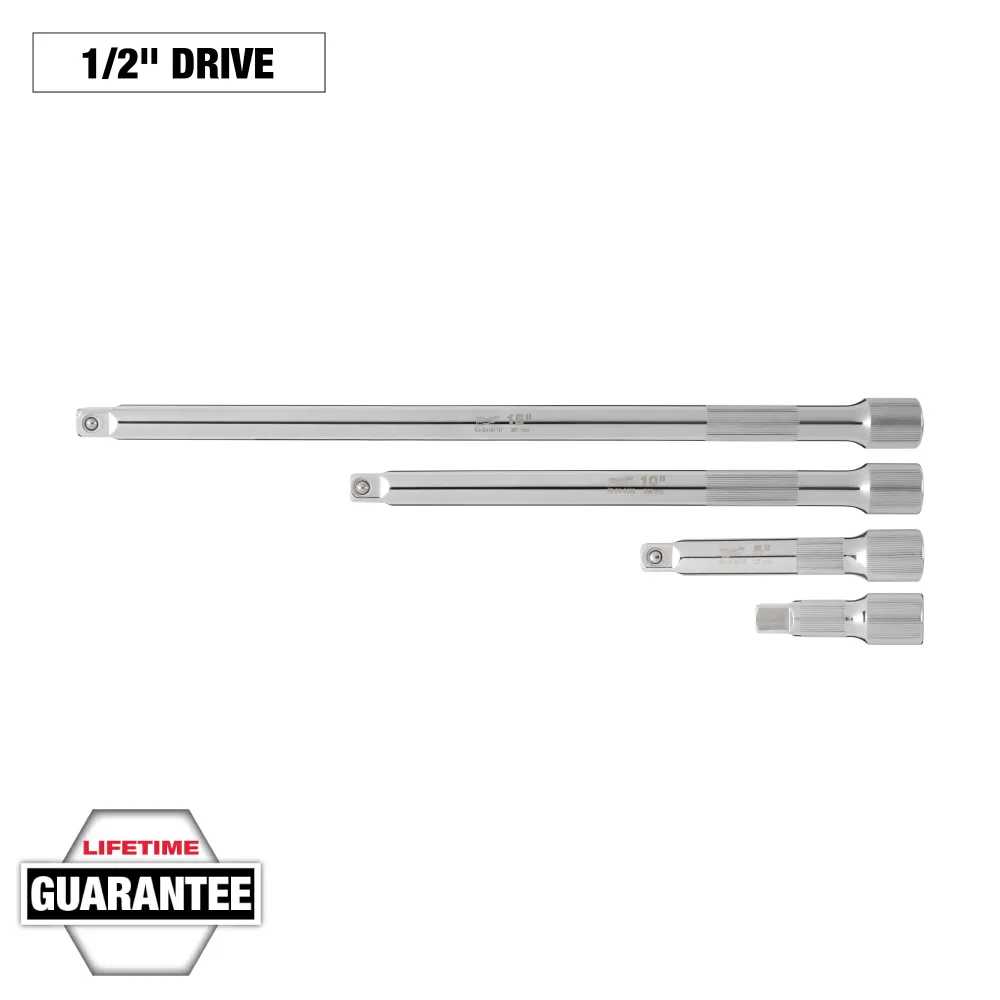 MILWAUKEE 4 PC. 1/2" Drive Extension Set