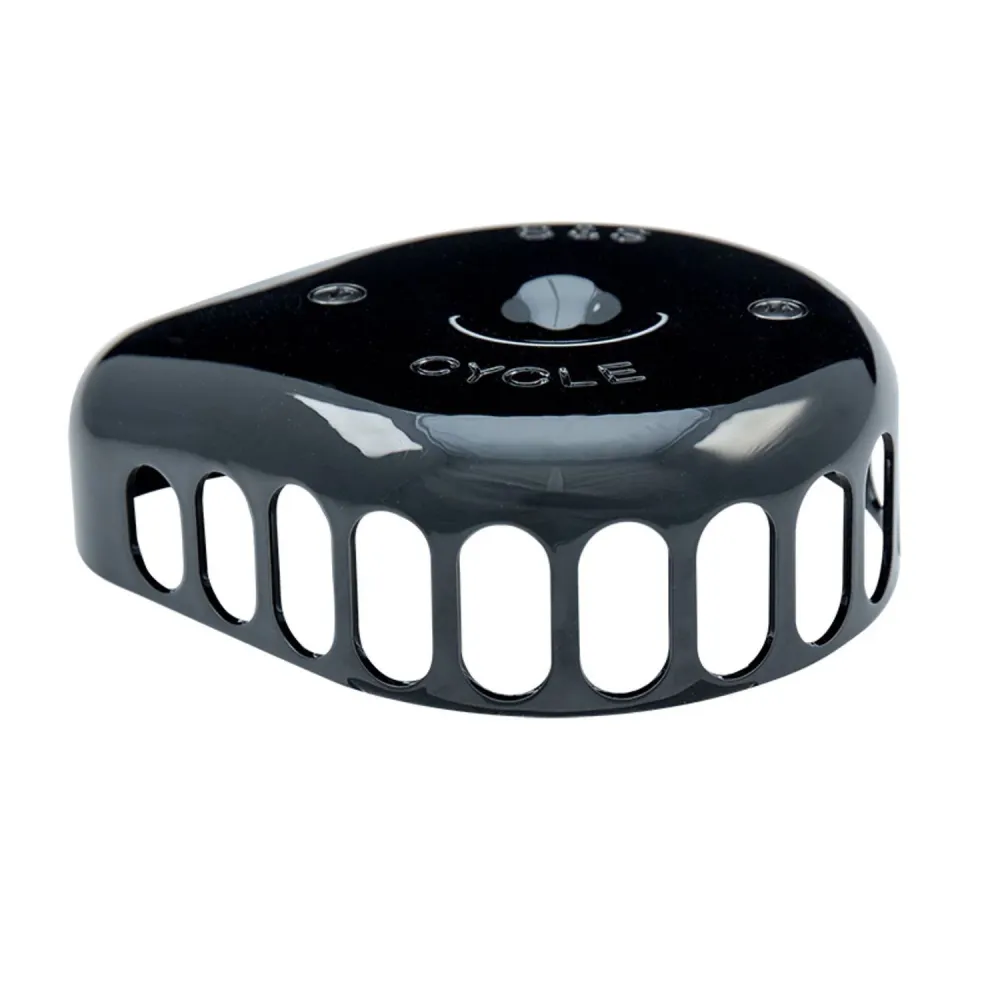 S&S Ebbenhout Mini Teardrop Stealth Air Cleaner Kit Harley-Davidson Twin Cam met geurreducerende laag