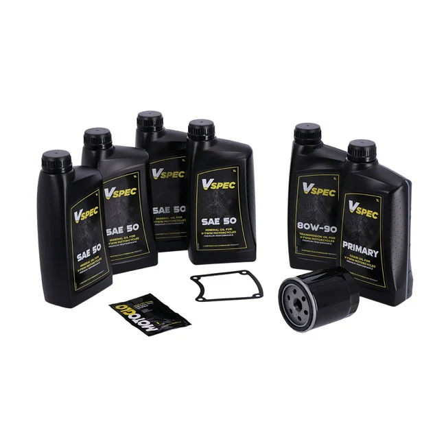 Gecertificeerd Vervangingsfilter Kit De Servicio Big Oil. Mineral SAE50. Filtro Negro Para Harley Davidson 85-86 FXR