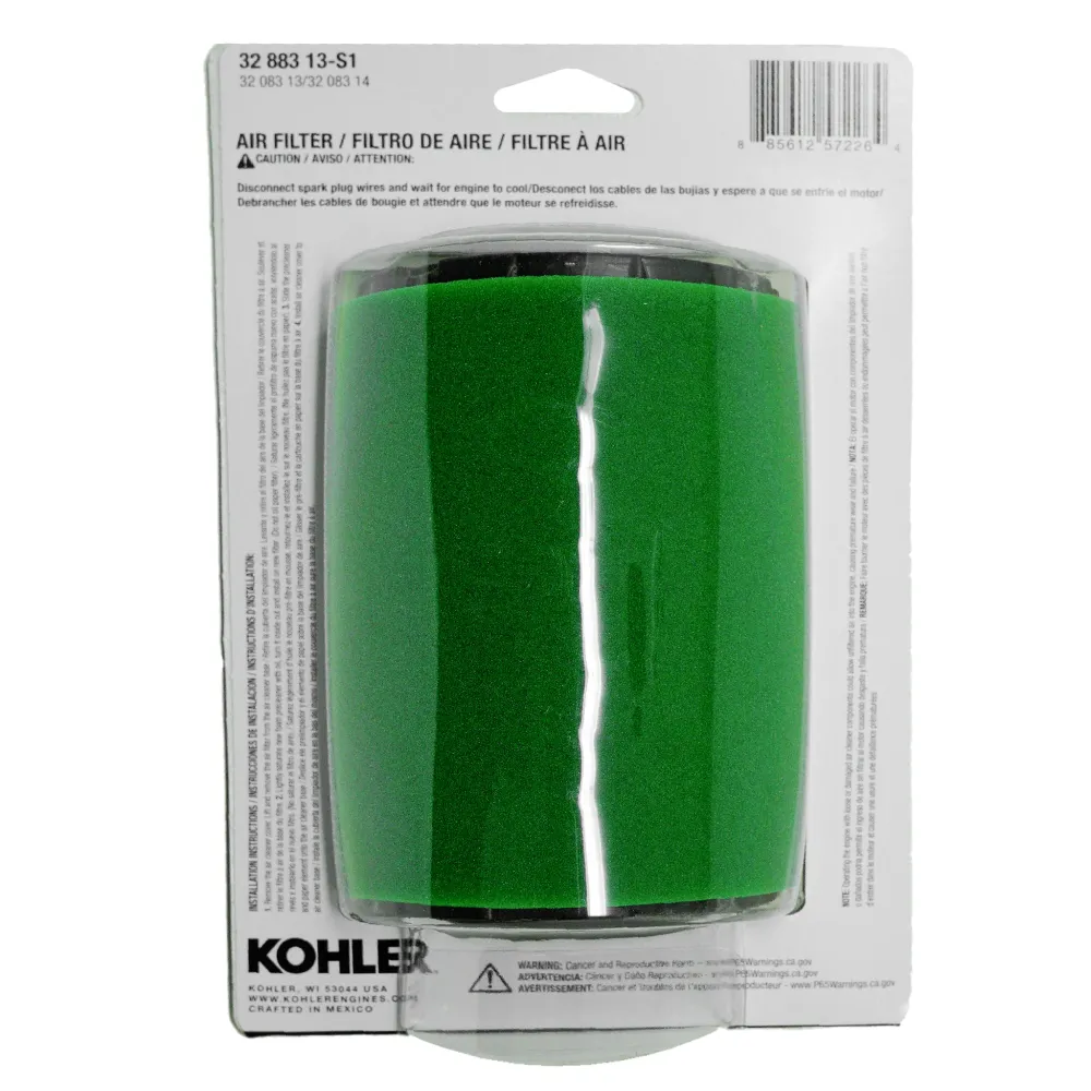 Kohler 32 883 13-S1 Air Filter Kit met CE Goedkeuring