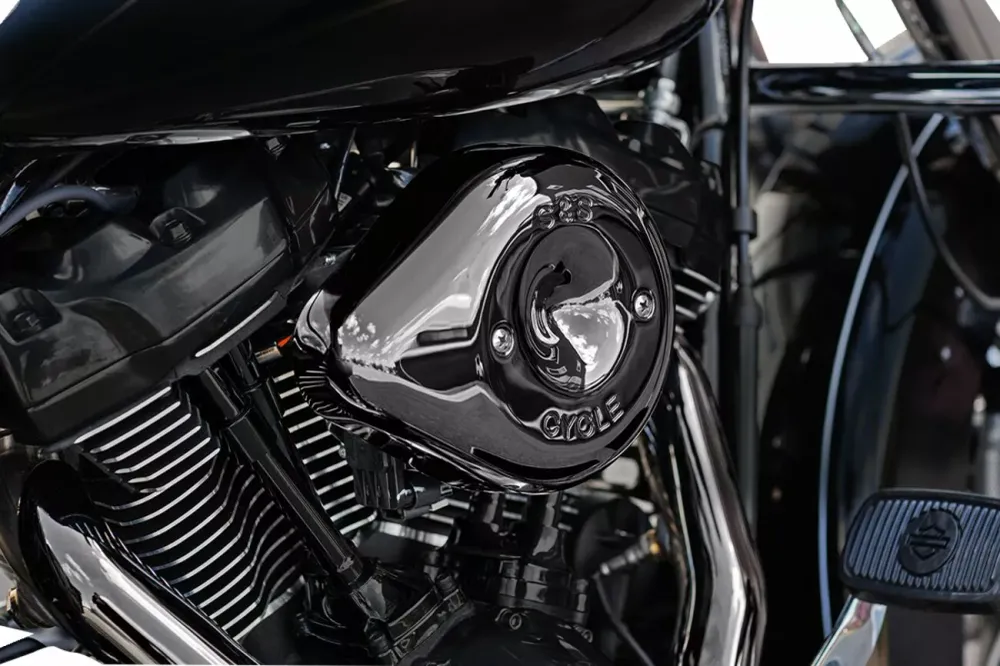 Microvezel Kit Con Cubierta De Filtro De Aire Lava Verchroomd Stealth Para Motores M-Eight Para Harley Davidson