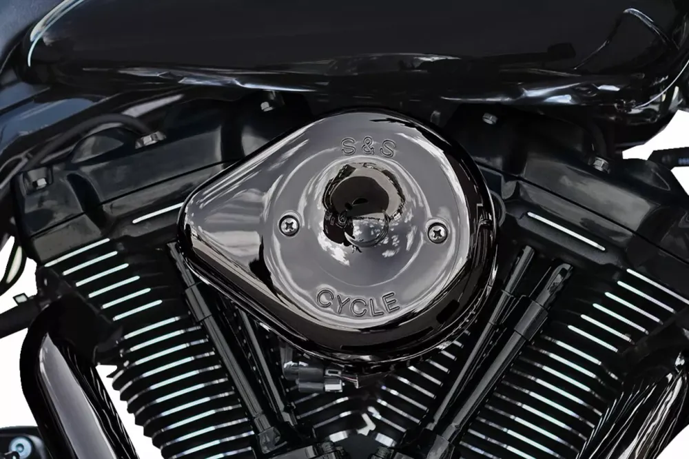 Microvezel Kit Con Cubierta De Filtro De Aire Lava Verchroomd Stealth Para Motores M-Eight Para Harley Davidson