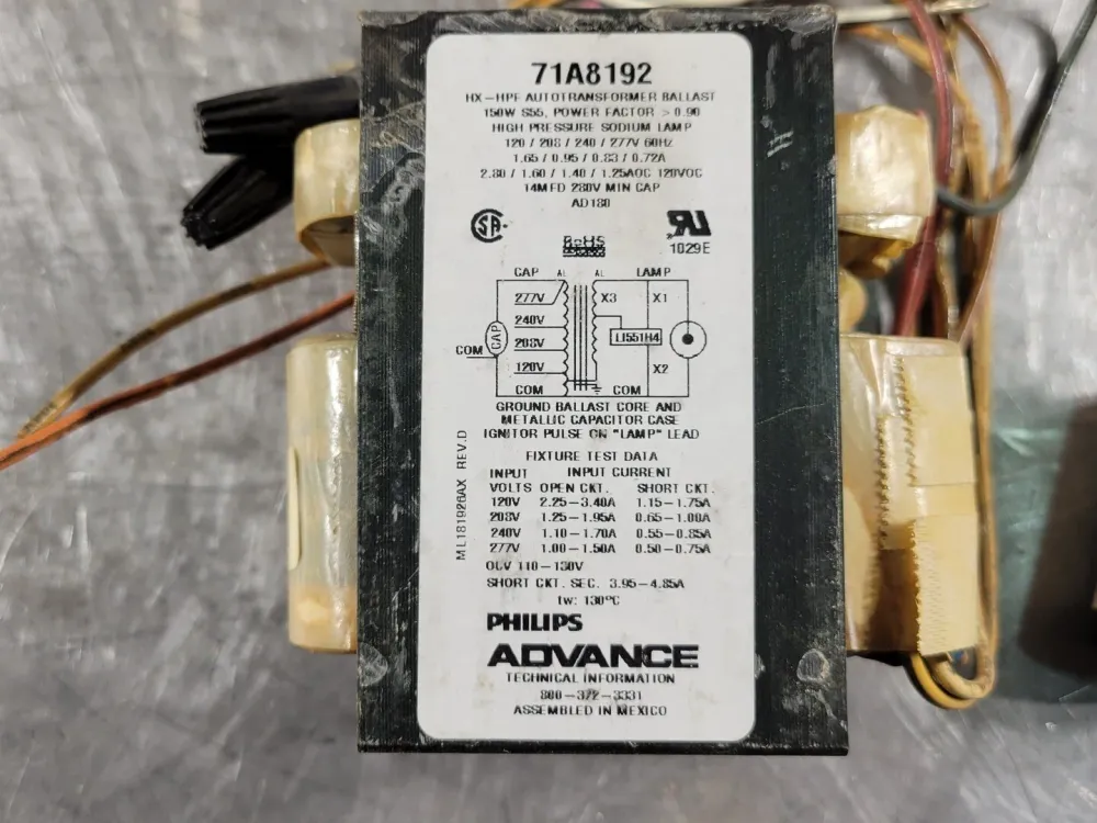 120 Volts 150W Core & Coil Ballast Kit 71A8172-001D