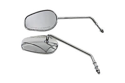Rectangle Mirror Set Round Verlengd Stems Harley-Davidson