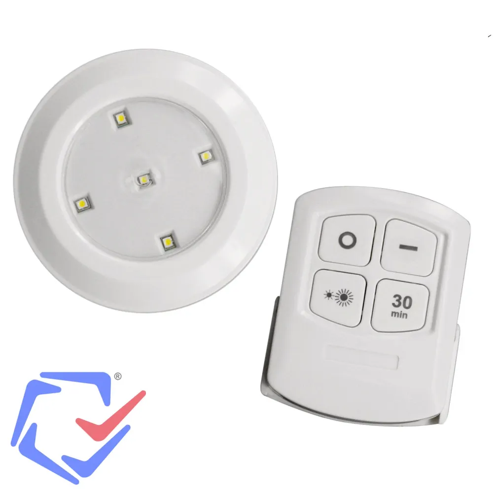 MacLean Energy MCE165 6 x LED -lampen Lichtset 6 PCS afstandsbediening AAA -batterij