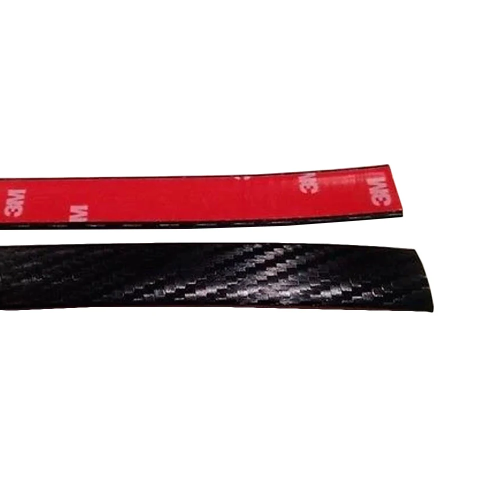 Black Carbonvezel Fiber Wheel Well Fender Trim Molding Kit - 3/4" Wide Universal Fitment