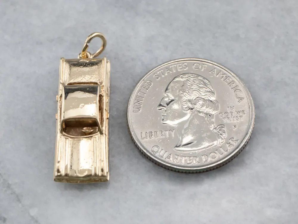 Vintage Cadillac Style Car Gouden Charm voor motoren zonder tussenkomst