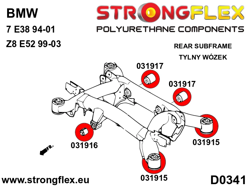 Rear subframe - BMW > Serie 7 > III E38|BMW > Z8 E52