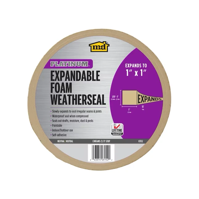 M-D 13-ft x 1- Neutral Foam Window Weatherstrip