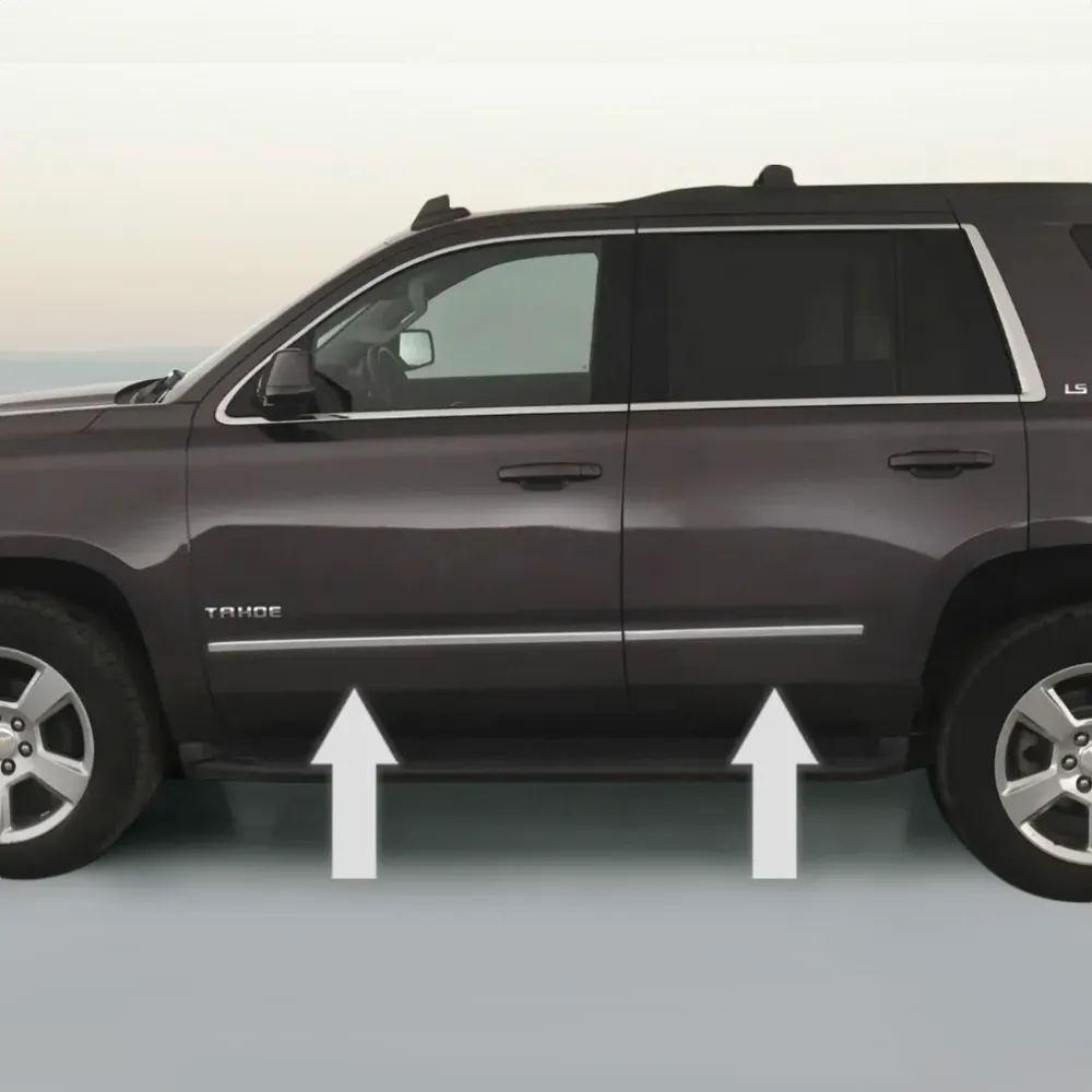 2015-2020 Chevy Tahoe / Suburban Metaalglans Side Door Trim Molding