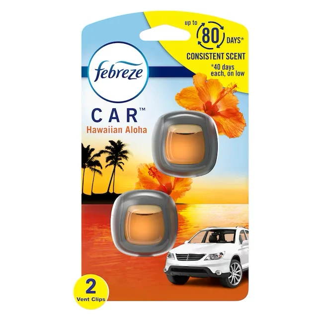 OEM Kwaliteit Febreze Car 0.06-oz Hawaiian Aloha Dispenser Air Freshener set van twee