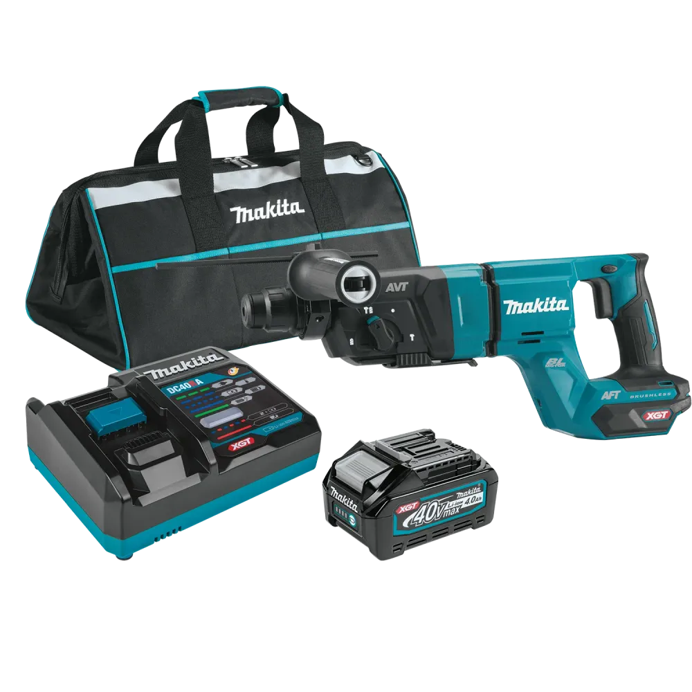MAKITA 40V MAX XGT® 1‑1/8" SDS‑PLUS AVT® Rotary Hammer (D‑Handle) Kit