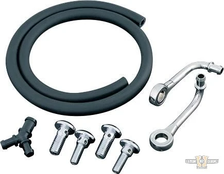 Verstelbare Long Leg Bluegrass Breather Kit Verchroomd Harley-Davidson