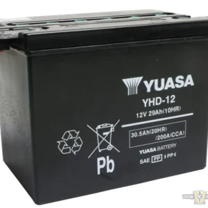 Conventional YHD-12 Battery Lead Acid, 200 , 29.0 Ah Harley-Davidson