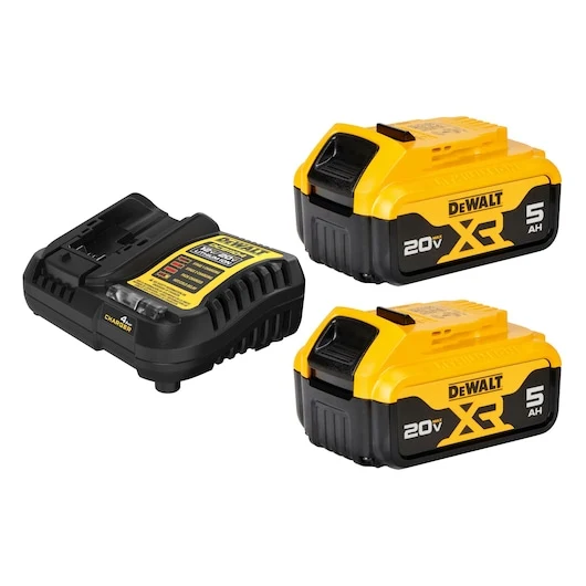 DEWALT 20V MAX Verfijnd Lithium-Ion 5Ah Starter Kit