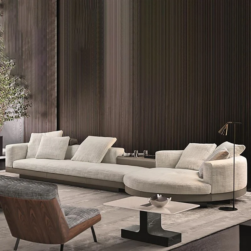 Contemporary Oorspronkelijk Leather Settee Sewn Pillow Back Seating 79l