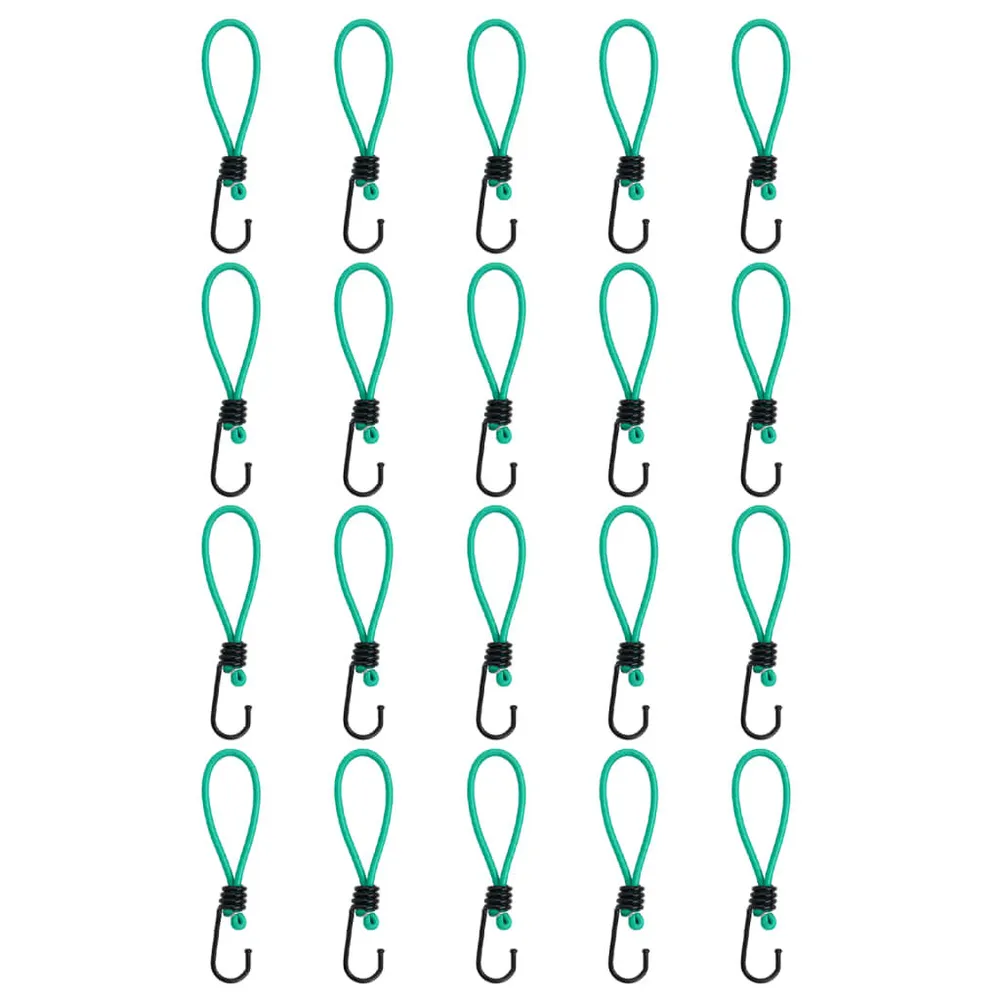 Spanelastieken met haken 20 st 15 cm met snelspanmechanisme