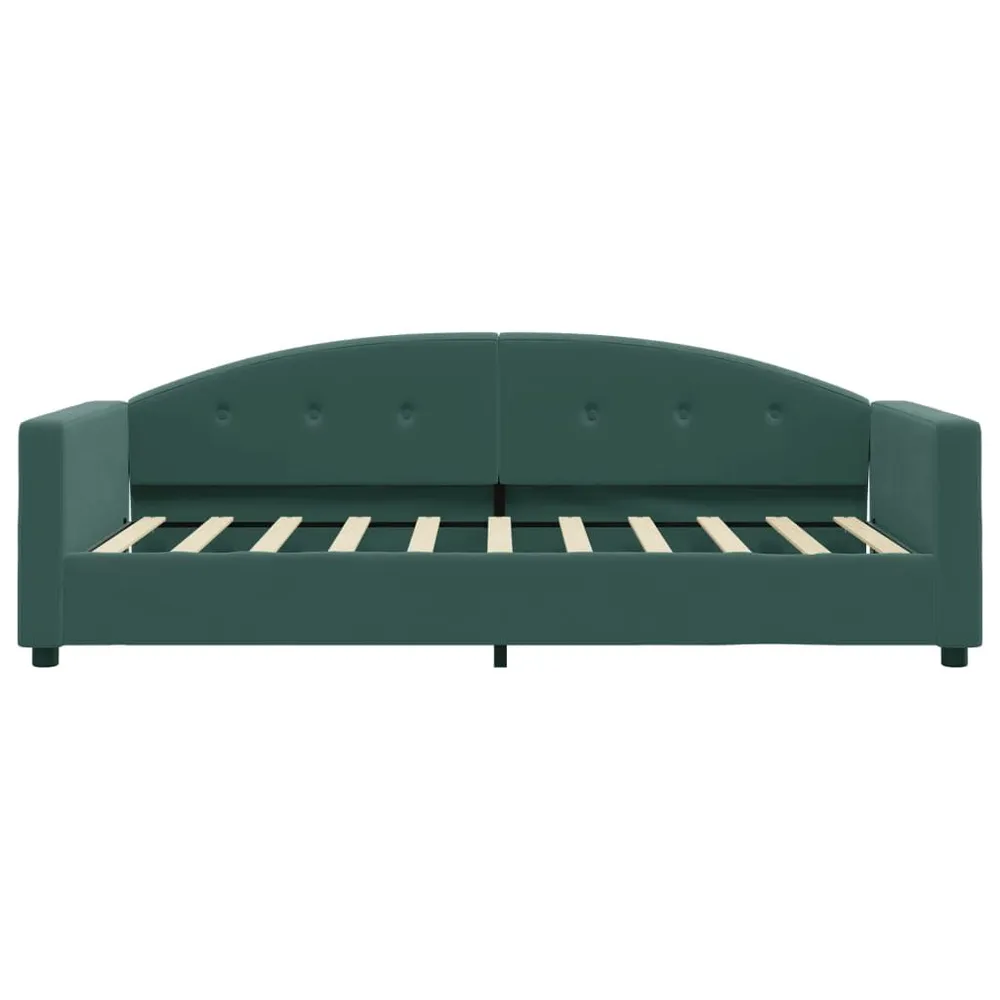 Camper Keukenkast Slaapbank 80x200 cm fluweel donkergroen