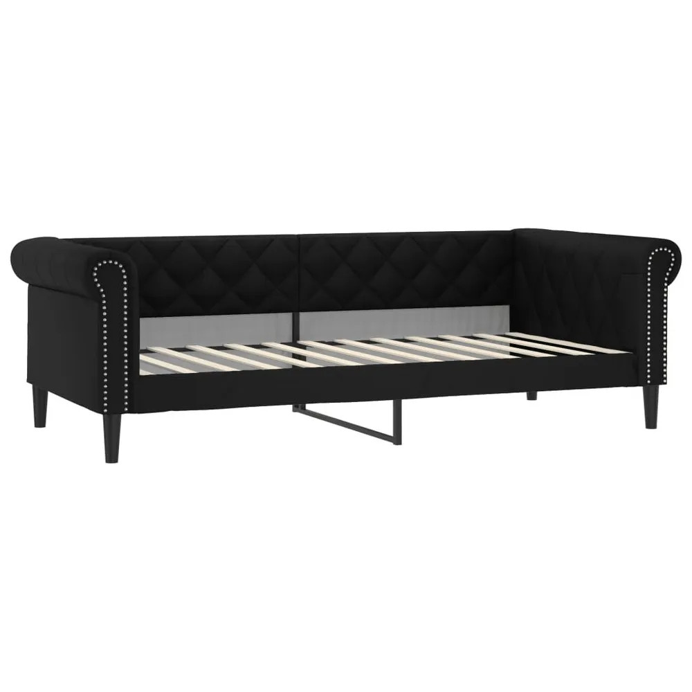 Camper Keukenkast Slaapbank 80x200 cm kunstleer zwart