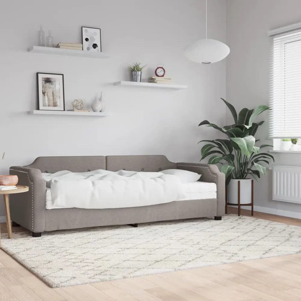 Camper Keukenkast Slaapbank met matras 80x200 cm stof taupe