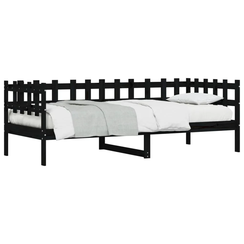 Camper Tafelpoort Slaapbank 80x200 cm massief grenenhout zwart