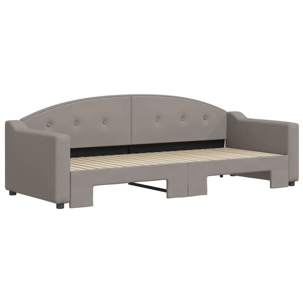 Camper Traploper Slaapbank met onderschuifbed 80x200 cm stof taupe