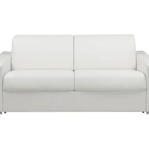 Driezits express bedbank 22 cm Kunstleer Wit CALITO