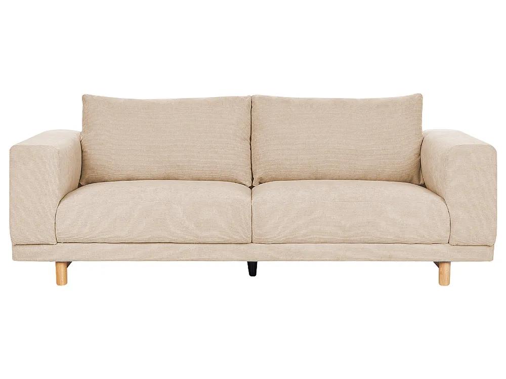 Driezitsbank corduroy natuurtint NIVALA - Universeel Pasmodel